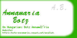 annamaria botz business card